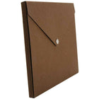 JAM Paper Recycled Portfolio with Snap Closure Medium - 9 1/4 x 12 1/4 x 1/2 - Brown Kraft-Quantity: Sold Individually