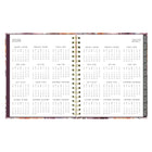 Blueline 17 Months Monthly Planner - August to Dec - 9-1/4" H x 7"-1/4" W - Floral Design - Bilingual-Julian dates