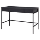 Hudson&Canal Evans 48" Writing Desk - Black-Weight capacity is 40 lbs
