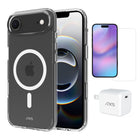AXS Starter Kit - Ultra Clear, Screen Protector and 30W Charger for iPhone Air-Drop-tested, scratch resistant phone case with shock absorbing air pockets 
