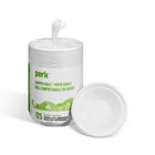 Bols en papier compostable Perk − 12 oz – Blanc − Paquet de 125-Faits de bagasse dérivée de canne à sucre, une solution de rechange aux bols en carton traditionnels; offerts en blanc