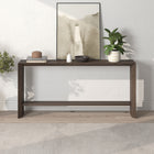Hudson&Canal Osman 64"W Console Table - Alder Brown-Clean with a soft, dry cloth and no harsh chemicals or abrasive cleaning materials