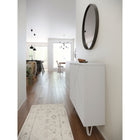 Nexera Slim 2-Door Storage Accent Cabinet - Floating And Wall Mount Bar - White-7