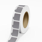 JAM Paper Packaging Label Rolls - Lip Balm Tube Stickers - 2 1/8 x 2 1/8 - Silver Matte Foil - 125 Labels/Roll-Colour: Durable Silver Matte Foil | Make your mail stand out with colourful shipping address labels.