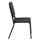 Flash Furniture HERCULES Series High Density Stackable Melody Band/Music Chair - Black-Easy to Clean