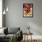 Jonathan Toews Chicago Blackhawks - Framed Canvas - 22" x 31"-Ready to hang - arrives fully assembled
