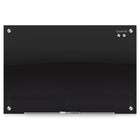 Quartet - Tableau en verre magnetique effaçable à sec Infinity, noir - 24 po l x 18 po L-Le tableau à marqueur en verre trempe effaçablesà sec ne se tachera pas, ne laissera pas d'ombrage, ne se rayera pas et ne se fendillera pas