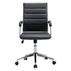 Zuo Liderato Office Chair - Black-Plush and durable faux leather fabric