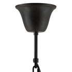 Modway Reflect Glass and Metal Pendant Chandelier - Black-UL Listed and Approved