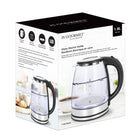 JS Gourmet - Bouilloire électrique en verre de 1,8 L-Corps en verre transparent
