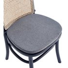 Manhattan Comfort Paragon 17.52" Industry Chic Upholstered Dining Chair - Black and Grey - Set of 2-18.9" L x 23" W x 35.43" H