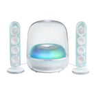 Harman Kardon SoundSticks 5 2.1-Channel Bluetooth Speaker with HDMI - White-Multi-speaker connection by Auracast