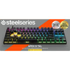 SteelSeries - Apex 9 TKL Wired Optical OptiPoint Gaming Keyboard with Rapid Tap - Black-Optipoint optical switches: Custom-made optical switches fwith 33% faster actuation and zero debounce