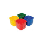 Globe Commercial Hygiene Pail - 3 Qt. - Blue-These cleaning pails are made from a high-density polypropylene with metal handle