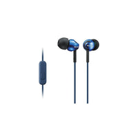 Sony EX110 Series Premium EX Series In-Ear Headphones, Blue (MDREX110AP/L)-Integrated microphone and smartphone playback control