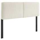 Modway Lindee Boucle Fabric King Headboard - Cream-Pillow Style Headboard