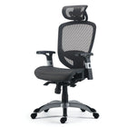 Staples - Fauteuil fonctionnel pivotant ergonomique en mailles Hyken - Gris-Dotée d’un dossier et d’un siège en filet