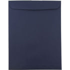 JAM Paper 10 x 13 Open End Catalog Envelopes with Gum Closure, Navy Blue, 25 Pack (12828427A)-Navy Blue Open End Catalog Envelopes