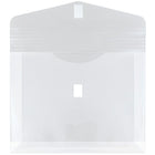 JAM Paper Enveloppes en plastique, fermeture autoagrippante, exp.de 2 po, 9 3/4 x 13 po, transparentes 12/pqt-Taille : 9 3/4 x 13 po