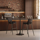 Zuo - Valleta Table de bar - Noir-Dimensions: 23,8 po L x 23,8 po L x 41,7 po H