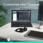 Logitech Zone 300 Wireless Bluetooth Headset With Noise-Canceling Microphone - Graphite-Fully compatible with Windows 11