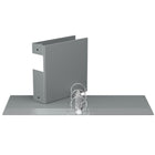 Davis Group Premium Economy Binder - Round Ring - 3" - Grey - 6 Pack-2"