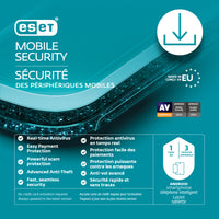 ESET Mobile Security for Android - 3 Devices - 1 Year Subscription [Digital Download]-Free Antivirus: ESET Mobile Security for Android is a powerful free antivirus that protects your phone or tablet from all types of threats using NOD32 technology. Antimalware protection runs in the background without compromising performance or draining your device's battery.