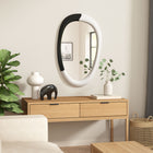 Zuo Muna Mirror - White/Black-Mirror Placement: Wall