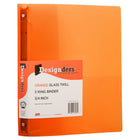 JAM Paper - Classeur en plastique de 0 -75 pouce - orange - 3 anneaux-Couleur : Orange | Soyez élégant et organisé avec des classeurs colourés.