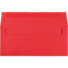 JAM Paper Enveloppes format livret en papier recyclé de couleur vive, ferm. gommée, 4 1/8 x 9 1/2 po, rouge festif, paq./100-Taille : Nº 10 (4 1/8 x 9 1/2 po)