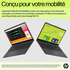 HP - Ordinateur portable 14 po - Processeur Intel N150, 128 Go UFS, 4 Go RAM, Windows 11 Famille en mode S avec 1 an d'abonnement à Microsoft 365-Technologie HP Fast Charge : Passez de 0 à 50 % de charge en seulement 45 minutes