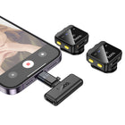 HOCO Wireless Microphones for Type C Adapter and Charging Case-Compact and portable for on-the-go recording and mobile use
