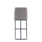 Manhattan Comfort Serena 17.71" Modern Leatherette Upholstered Barstool - Grey-22.04" L x 22" W x 40.55" H