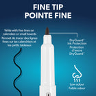 Quartet DryGuard Dry Erase Whiteboard Markers - Low Odour Ink - Fine Tip - Assorted Colours - Magnetic Cap with Built-in Eraser - 36 Piece Set-Detailed fine tip:Create thin lines with the fine point tip. Ideal for personal, cubicle, and calendar whiteboards fine tip is perfect for accurate, detailed, smaller handwriting and drawings