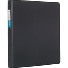 Staples Standard Binder with Label Holder and D-Rings - 1" - Black-Ring resists gapping for smooth page turning
