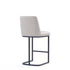 Manhattan Comfort - Serena tabouret de comptoir moderne de 45 cm en similicuir rembourré - gris clair-10