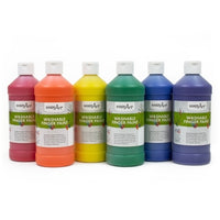 Handy Art Washable Primary Finger Paint - Pint - Set of 6-Vibrant colors are smooth and creamy