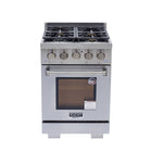 Kucht 24" KFX-X Series Pro Style Propane Gas Range - Stainless Steel-Rocket power burner 21 000 btu for rapid searing