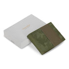 Champs Camo Leather Top Wing Wallet - Green-7 Credit card slots