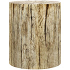 HOMCOM Concrete Finish Side Table - Natural Wood-Our product boasts an imitation wood grain effect for a sleek and organic aesthetic