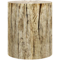 HOMCOM Concrete Finish Side Table - Natural Wood-Our product boasts an imitation wood grain effect for a sleek and organic aesthetic