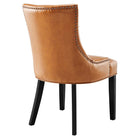 Modway Regent Tufted Vegan Leather Dining Chair - Tan-Chair Weight Capacity: 286 lbs.
