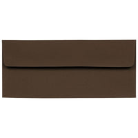 JAM Paper #10 Business Envelopes, 4 1/8 x 9.5, Chocolate Brown Recycled, 100 Pack (233714g)-Chocolate brown
