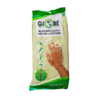 Globe Commercial Microfiber Cloth - 240GSM - 14" x 14" - Yellow - 10 Pack-Withstands hundreds of launderings