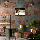Bobby Orr Boston Bruins Skating - Framed Canvas - 31" x 22"-Officially licensed by the NHL and NHLPA