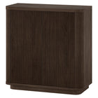 Hudson&Canal Easton 32"W Accent Cabinet - Alder Brown-Top and lower shelf capacity is 50 lbs, middle shelf can support 40 lbs