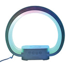 Bell + Howell LED Smart Speaker Charging Lamp-5W Wireless Charging Base: The integrated wireless charging base delivers a steady 5W charge, perfect for overnight charging without overheating your device. The wide base easily fits large phones like the Apple iPhone 16 Pro Max and Samsung Galaxy S24 Ultra.