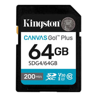 Kingston 64 GB SDXC Canvas Go Plus Gen4-Superior transfer speeds up to 200MB/s1