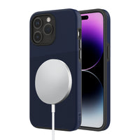 AXS PROTech Plus MagSafe Compatible Sleek Dual-layered Anti-Shock Case for Apple iPhone 15 Pro - Astral Blue-Drop resistant up to 10 feet