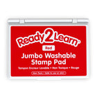 Ready 2 Learn Jumbo Washable Stamp Pad - Red - 6.2" L x 4.1" W - 2 Pack-Create vivid images: The high-quality ink provides sharp images when stamped. Use it to decorate posters, signs, notebooks and so much more!